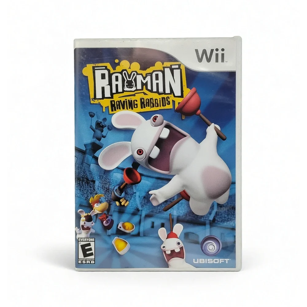 Rayman Raving Rabbids Nintendo Wii Game Ubisoft 70 Minigames Party Chaos Retro
